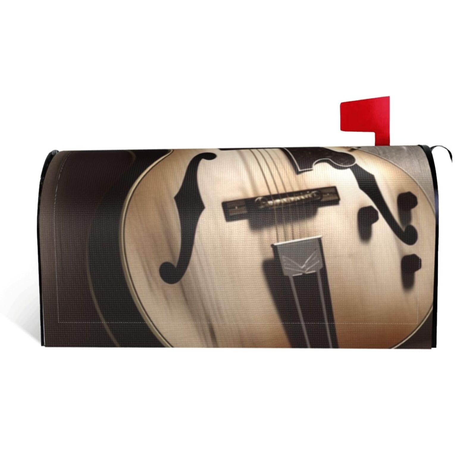 Guitar Pictures Mailbox Covers Magnetic Standard Size 21x18 in, Decorative Post Letter Box Cover Waterproof Mailbox Wraps Outdoor Post Wraps for Garden Yard Home Decor