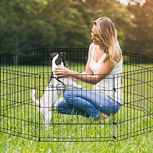 image for HACHI SHOP Dog Pet Playpen Foldable Puppy Playpen Exercise Pen Fence I