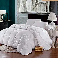 Edredom Casal, Queen e King Size Branco - 2,20x2,40m | Dupla Face em Microfibra com Enchimento Extra Macio para Conforto Supremo - Design Elegante e Aconchegante - 1 Peça