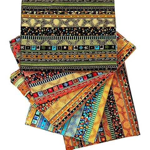 5 Pieces Ethnic Cotton Fat Quarters Cover