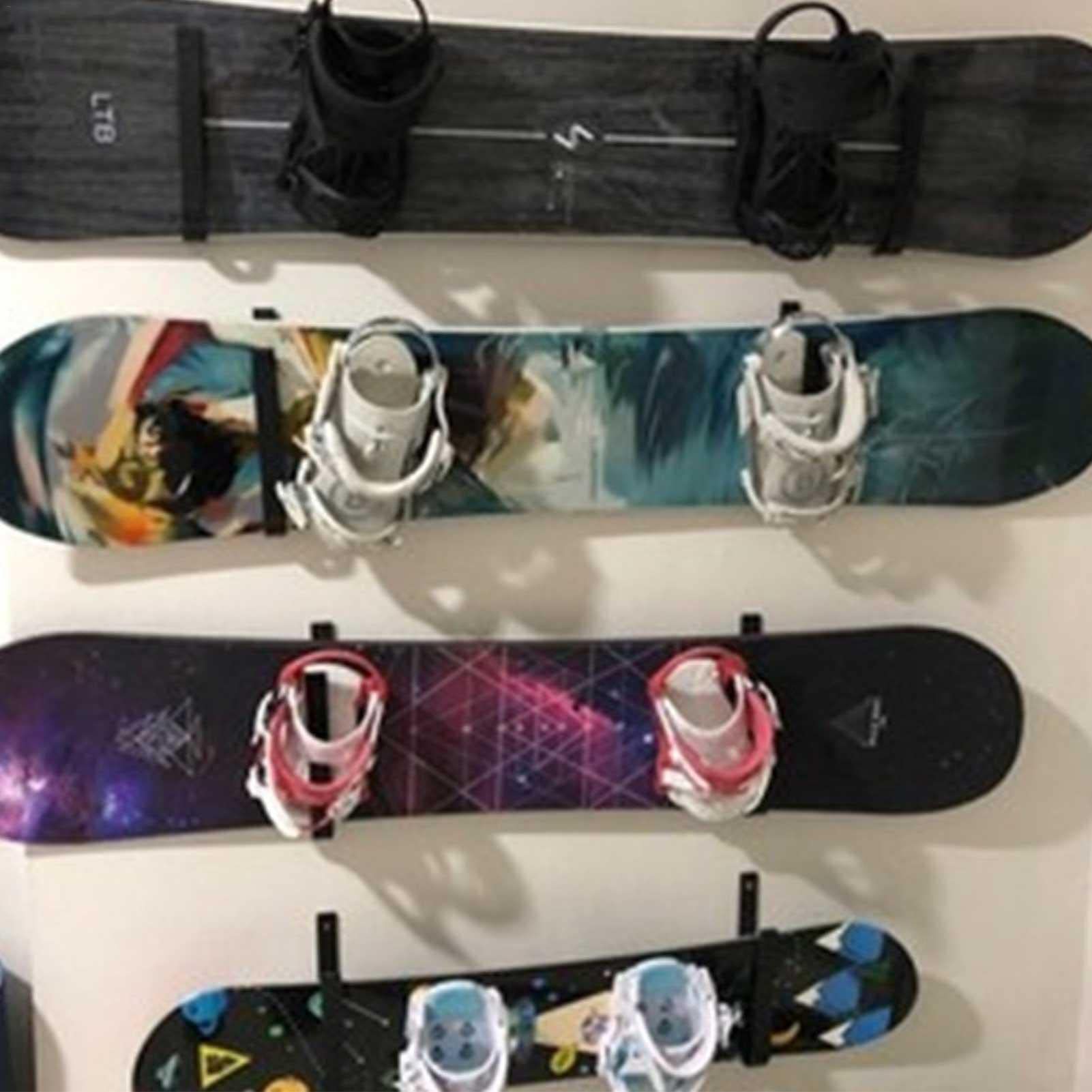 Souples supports muraux for le snowboard, le crochet de rangement mural de snowboard, le support de rangement d'affichage de la carte de neige, for la plupart des neiges, planche à patiner, planche lo