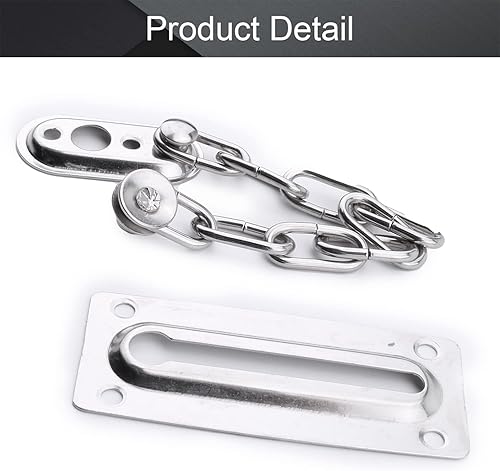 Miniatura 3 de MroMax Seguridad en el hogar Cadena antirrobo Guardia de puerta Cerradura de seguridad de acero laminado en frío para puerta y seguridad del hogar