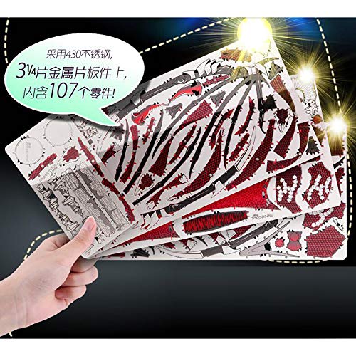 piececool Black Dragon 3D Metal Puzzle Model Kits DIY 3D Laser Cut Model Kit Toy P119 – Bild 4