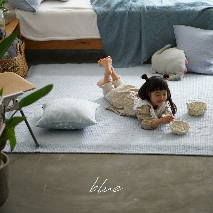 Cucan イブル キルティングマット 180×240 MILK  Amazon.co.jp: イブル 風 キルティングマット ストライプ 柄 180×240cm