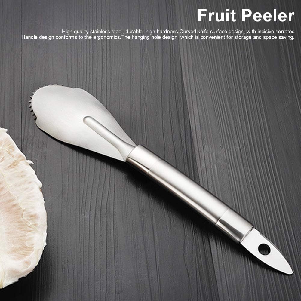 2 Grapefruitmesser Mit Wellenschliff – Gebogene Edelstahlmesser Zum Einfachen Schälen Von Zitrusfrüchten