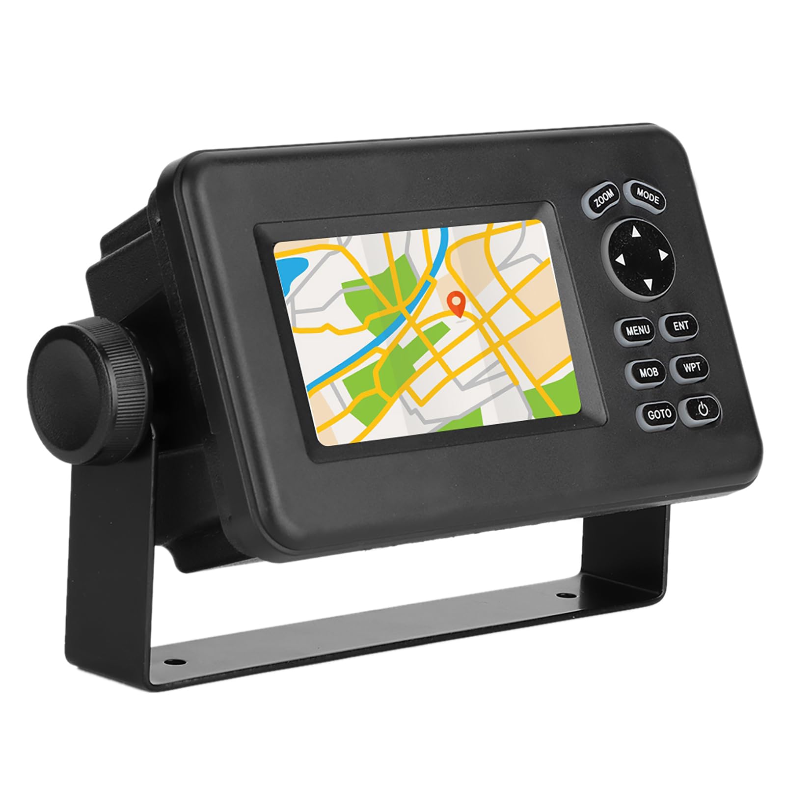 Tbest Navegador GPS Marino LCD a Color 528A de 4,3 Pulgadas con Transpondedor AIS Combinado para Barcos, Embarcaciones Pesqueras y Embarcaciones de Recreo Material ABS. El Tamaño de