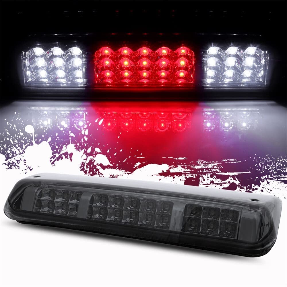 LBRST Rear High Mount Stop Brake Lights Third Brake Cargo Light Fit For Ford For Explorer Sport Trac 2007-2010 For Ford For F-150 2004-2008 For Ford For Lobo 2004-2008 Black+Clear