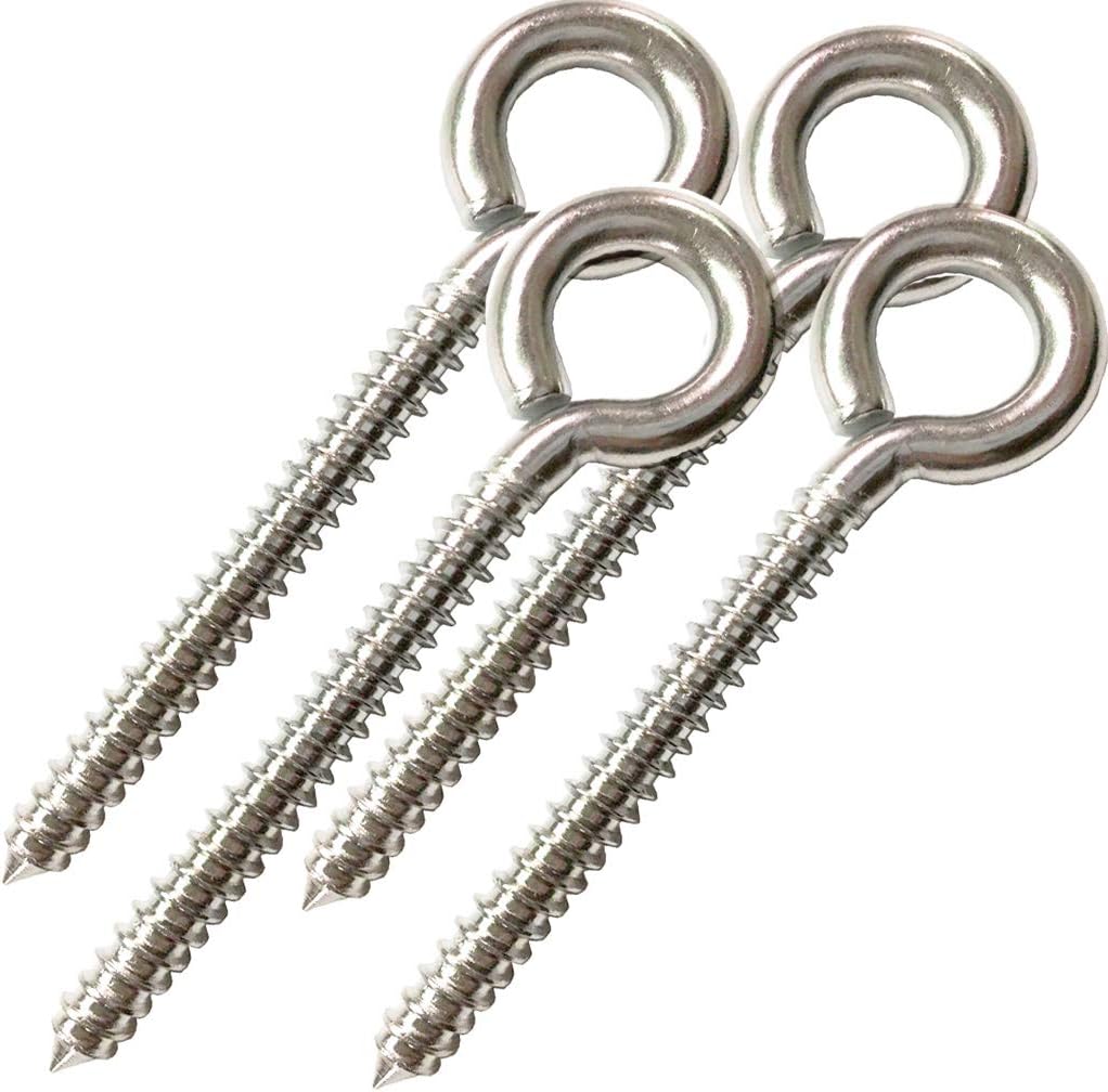 AIVOOF Swing Hooks, 4 Pack M8 Heavy Duty Large Swing Hooks Hammock