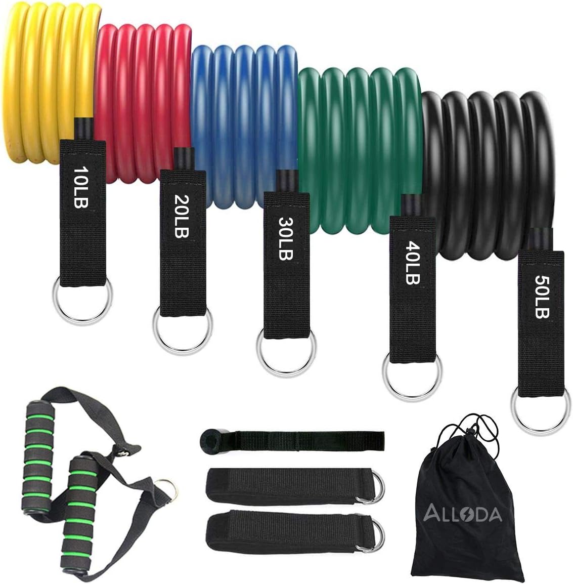 Alloda Resistance Bands with Handle, Resistance Bands Set