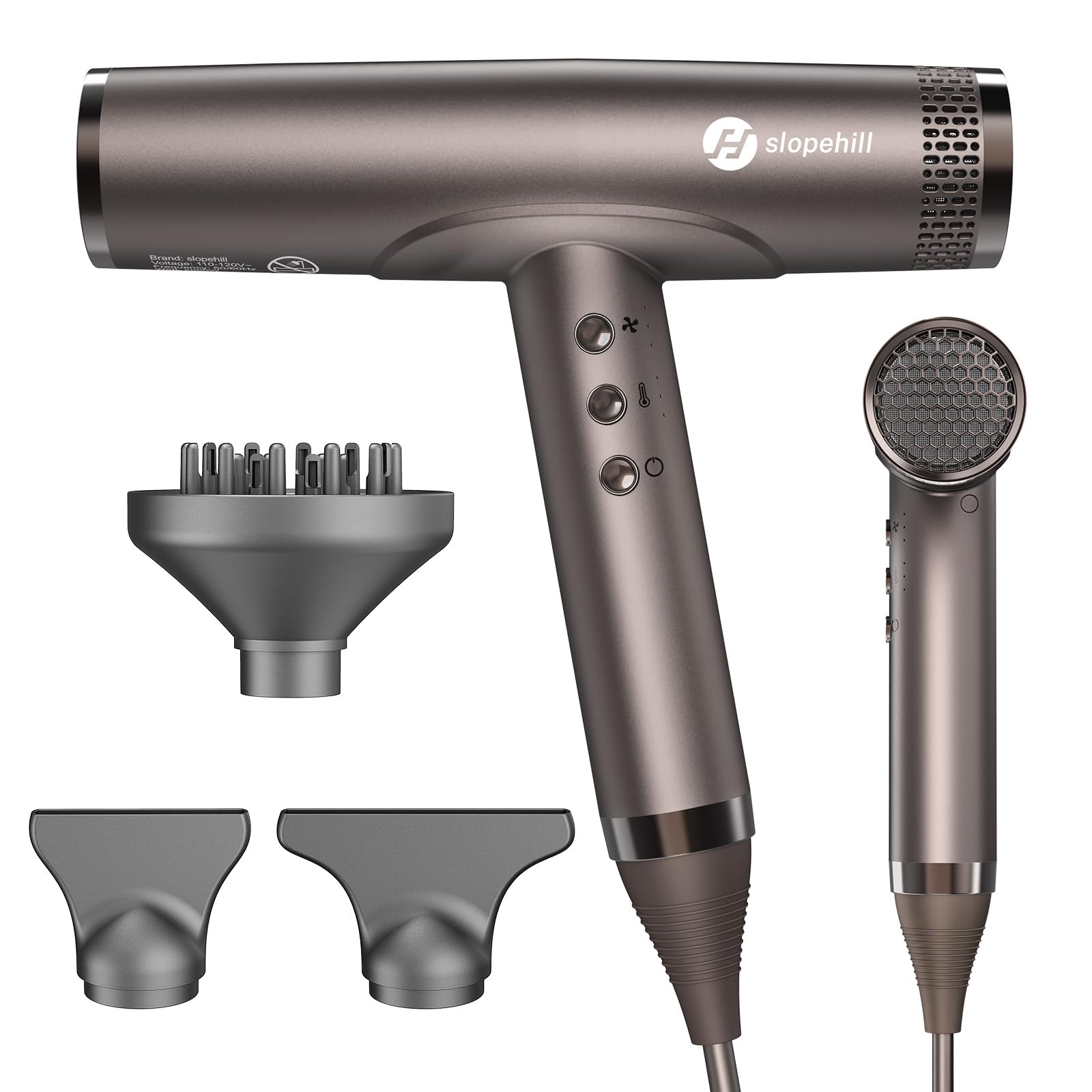 Photo 1 of slopehill Professional Ionic Hair Dryer, High-Speed Salon Blow Dryer, Lightweight Compact Hairdryer for Travel, Low Noise Quiet for Home