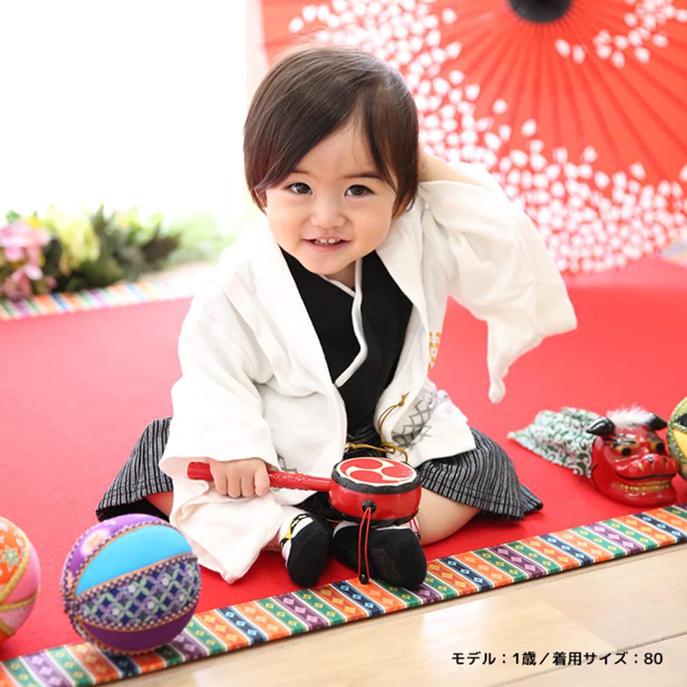 Puff 2 Kids Baby Kinder Hakama Style Coverall Strampler Jungen Kimono Stil Junge Kleinkind Strampler Japanisch Formal Geburtstag Halloween Kleid Kind Kleid