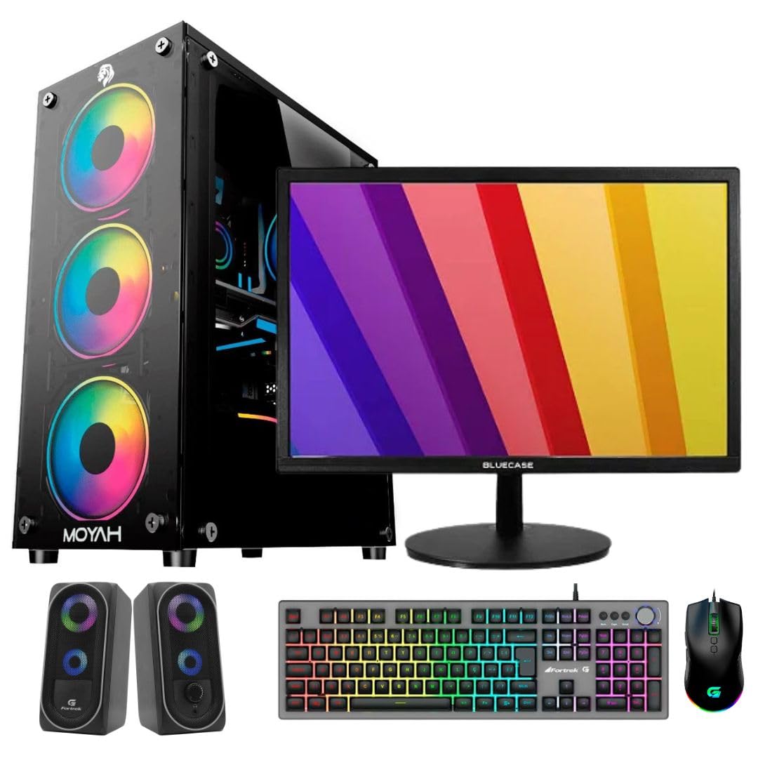 Cpu Gamer Completa Amd Ryzen 5 5600g 16gb Nvme Monitor 23,6