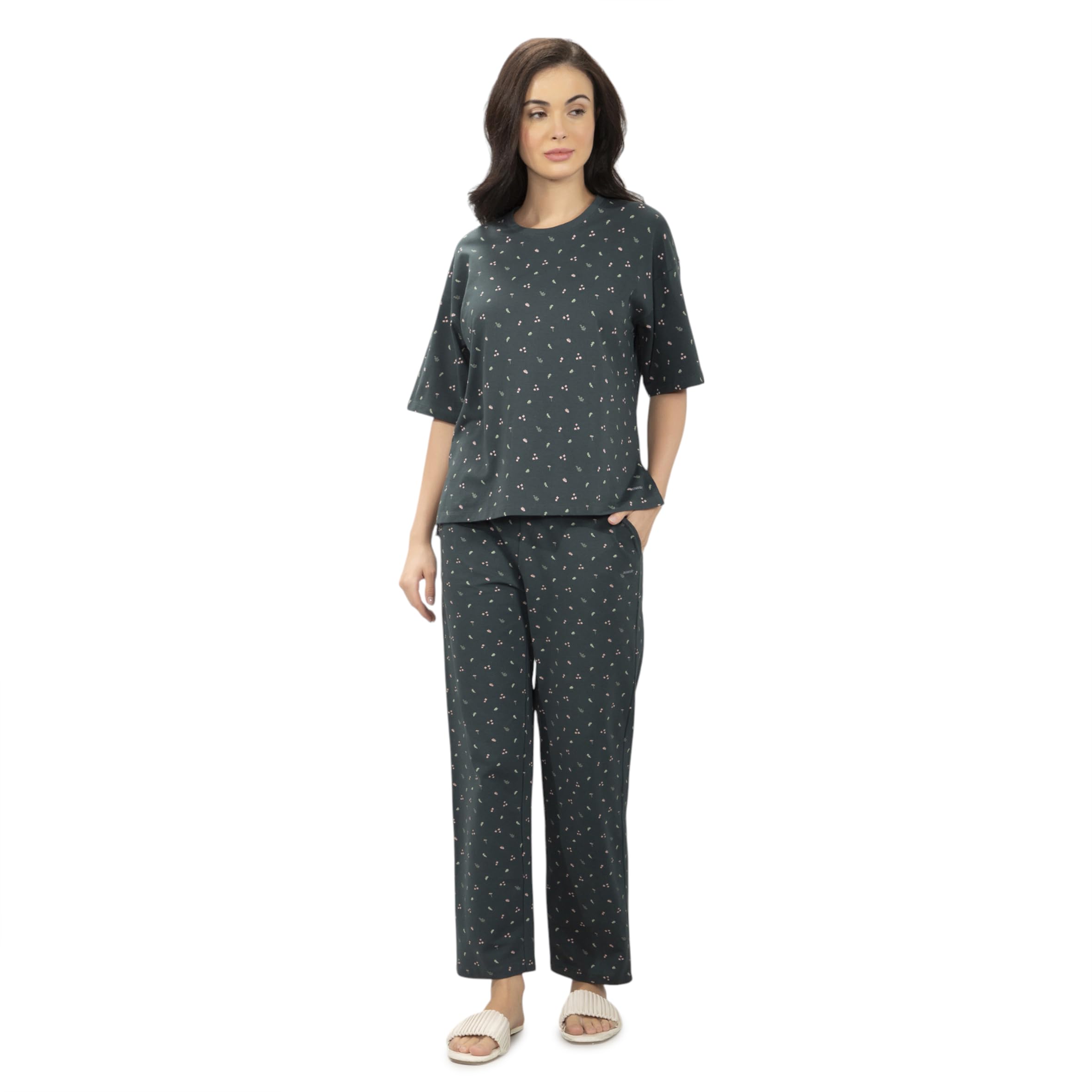 Women High rise Solid Flared Pants-image-15