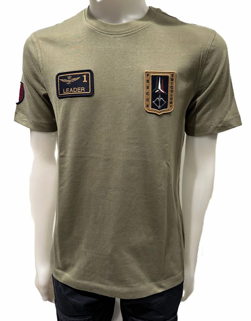 Aeronautica Militare T-shirt Uomo con patch Frecce Tricolori 261TS2544UJ005