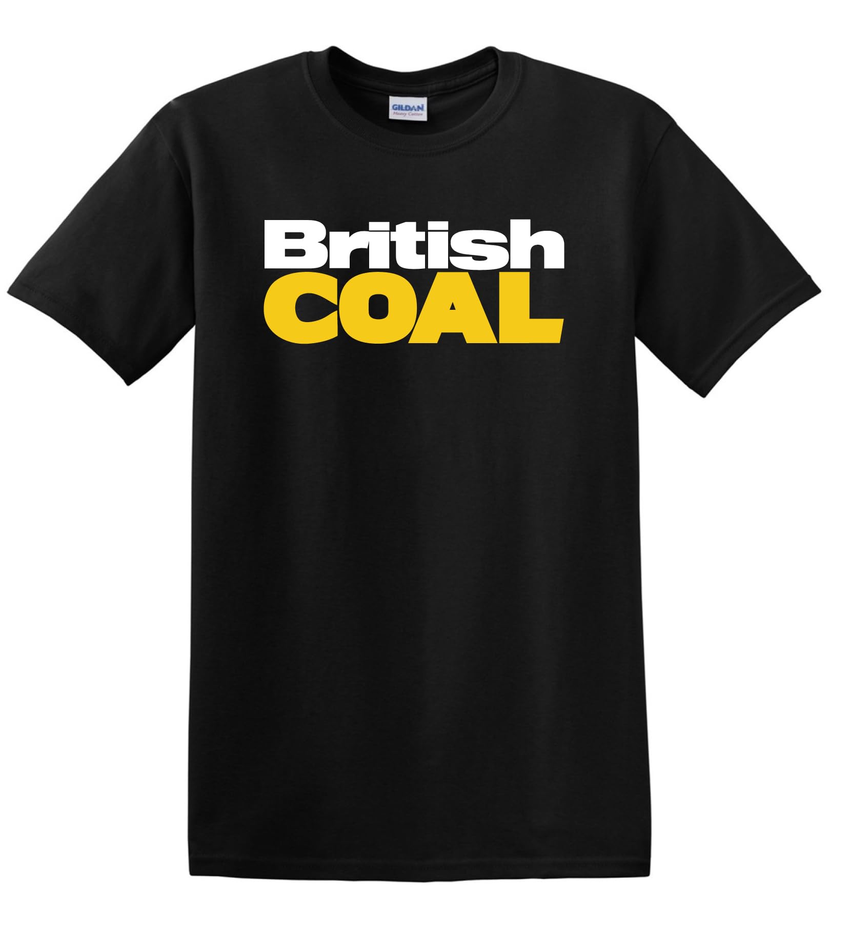 British Coal Retro Industrial 80s Mining Miners Heavy Cotton t-shirt