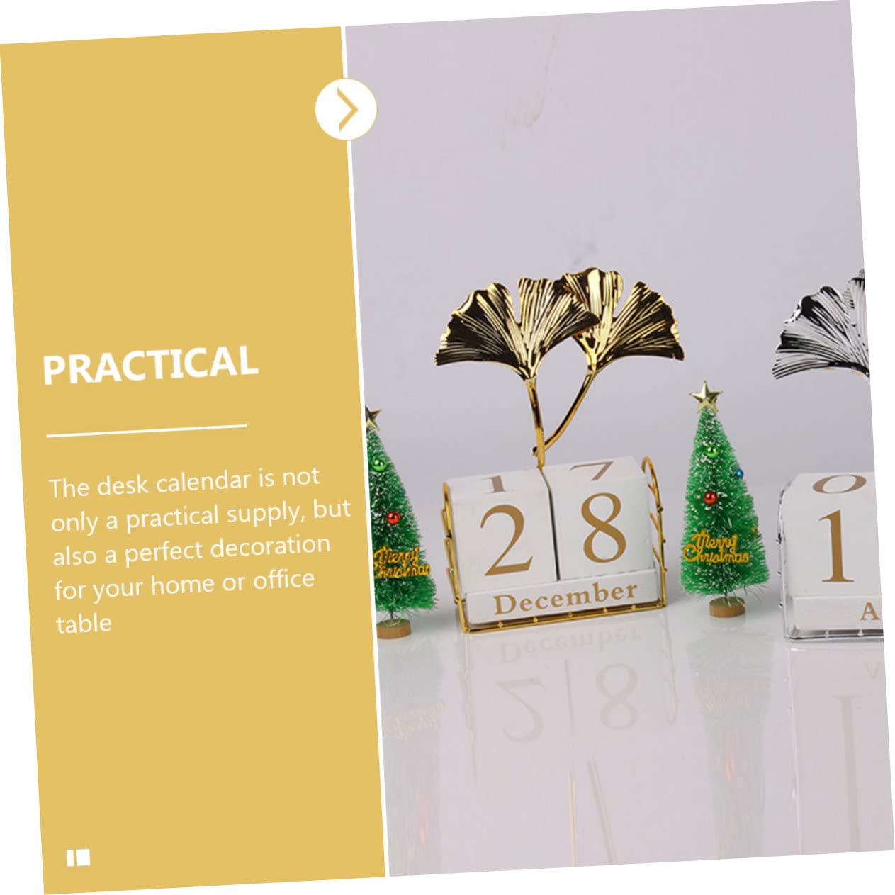 SHINEOFI 5pezzi Desktop Calendar Con Blocchi Regolabili Calendario Da Tavolo Riutilizzabile Per Ufficio e Casa Decorazione Adorabile Per Ogni Per Festività e Occasioni Speciali