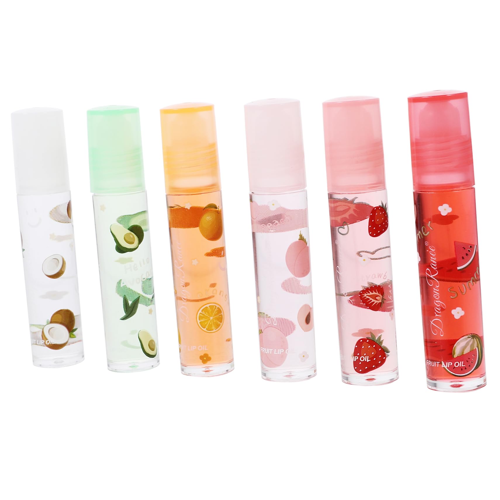 FOMIYES 6 Piezas bálsamo labial de frutas bálsamo labial hidratante bálsamo labial natural brillo de aceite de labios barra de labios chica tubo de brillo de labios set de maquillaje bola