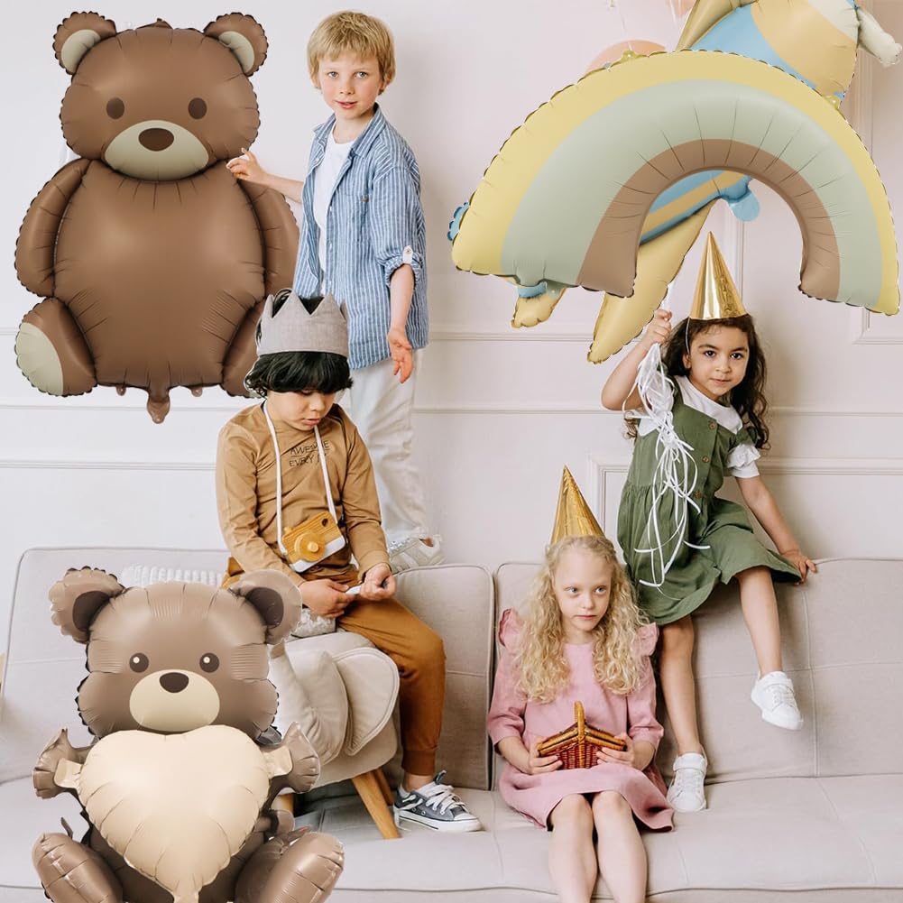 Ballon Aluminium Hélium Hochet Ours Pour L'anniversaire De Votre Enfant