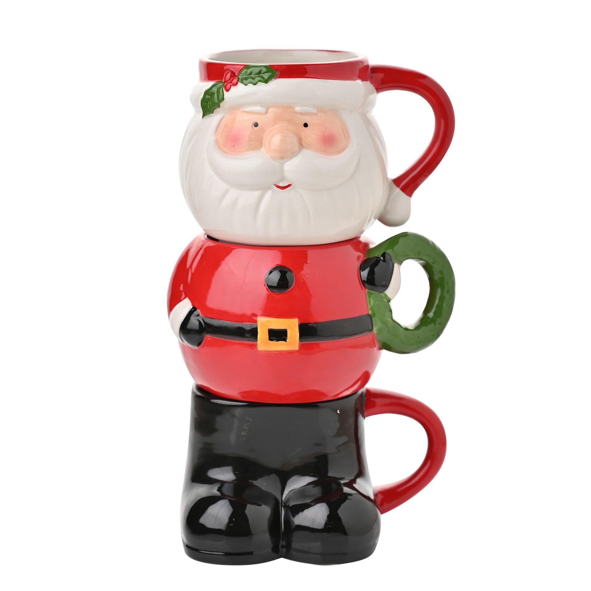 The Seasonal Gift Co - Alzata per torte in glassa di pan di zenzero con coperchio, in ceramica smaltata, stravagante regalo festivo e articoli per la casa, pratico regalo per cene invernali