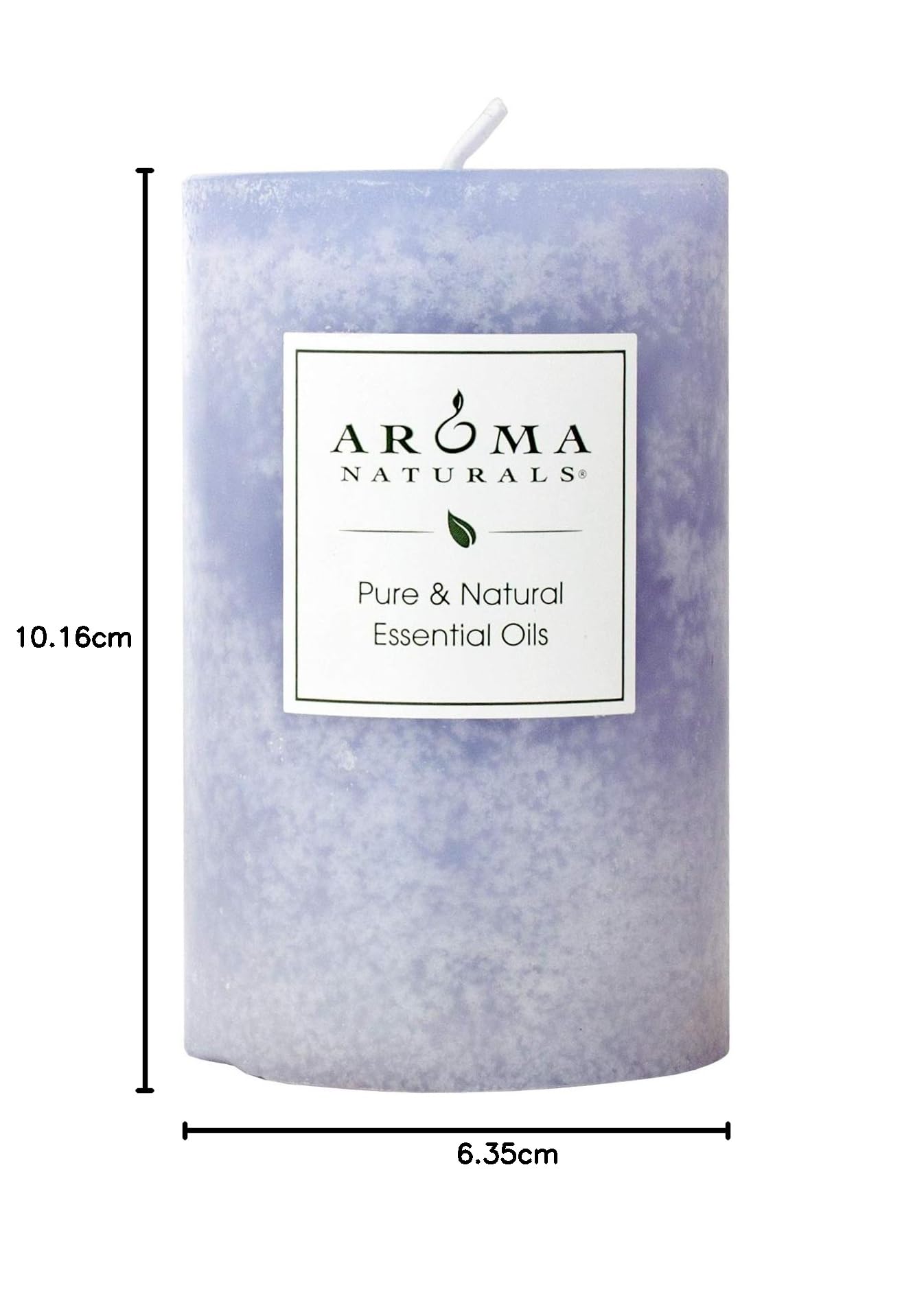 Aroma Naturals Stumpenkerze mit ätherischem Öl, 6,3 x 10,2 cm, Lavendel, 325 ml