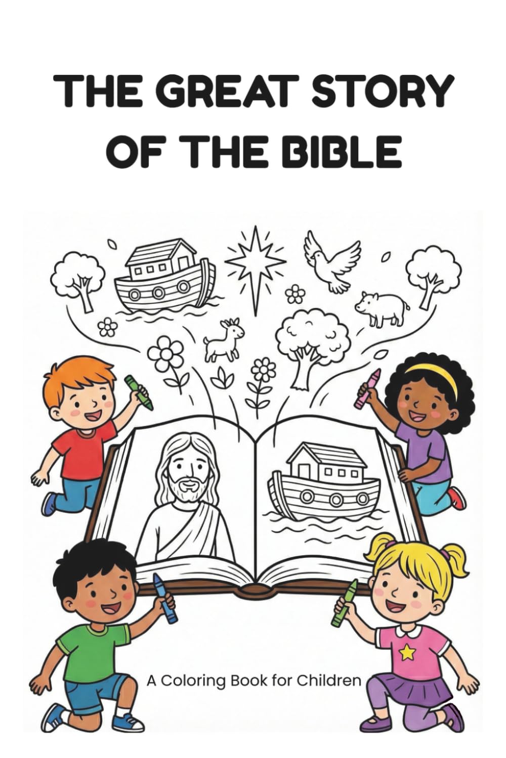 The Great Story of the Bible: A Bible Coloring Book to Learn and Discover