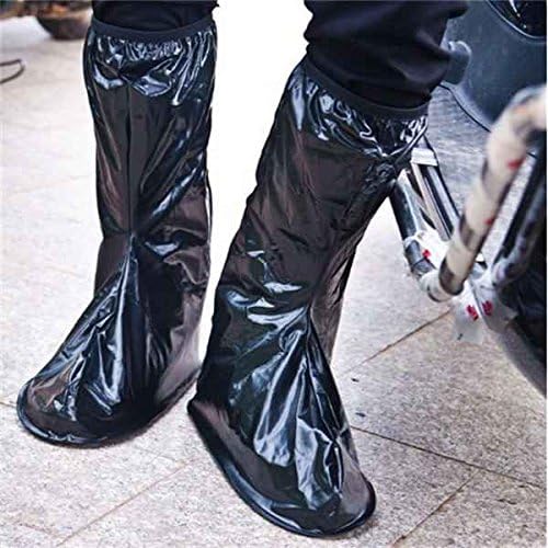 Waterproof Non-slip Rain Boot Cover Cycling Riding Bike Shoes Color Black Size L