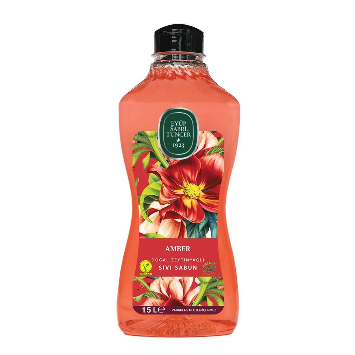Eyüp Sabri Tuncer Doğal Zeytinyağlı Sıvı Sabun Amber 1,5 L Pet Şişe (1 x 1500 ml)