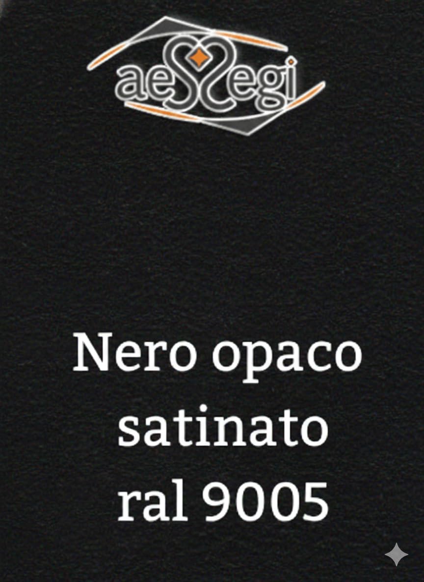 AESSEGI Divano letto in ferro battuto Rosa Anna con rete estraibile (Nero opaco satinato)