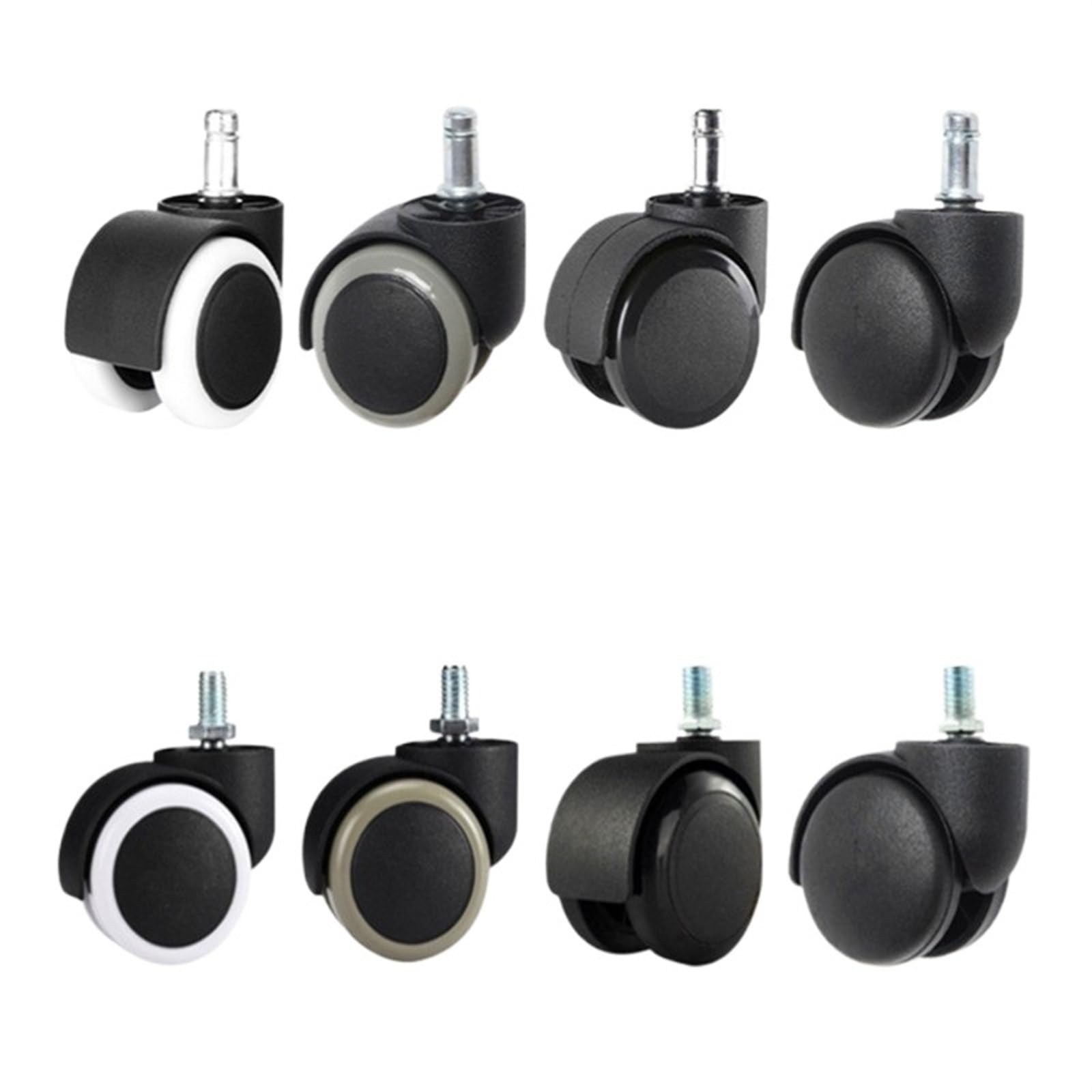 Roue universelle circlip 2 pouces pour chaise de bureau et meuble PU