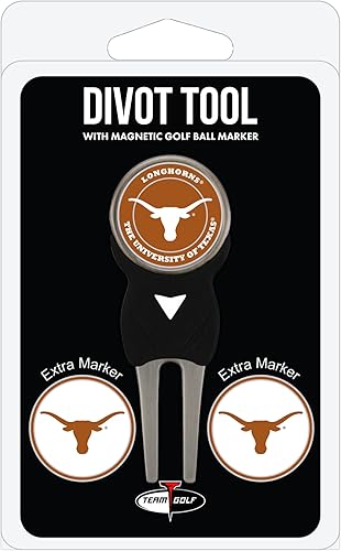 Vista 62 de Team Golf NCAA - Herramienta Divot con 3 marcadores de pelota de golf, los marcadores son esmaltes magnéticos extraíbles de doble cara