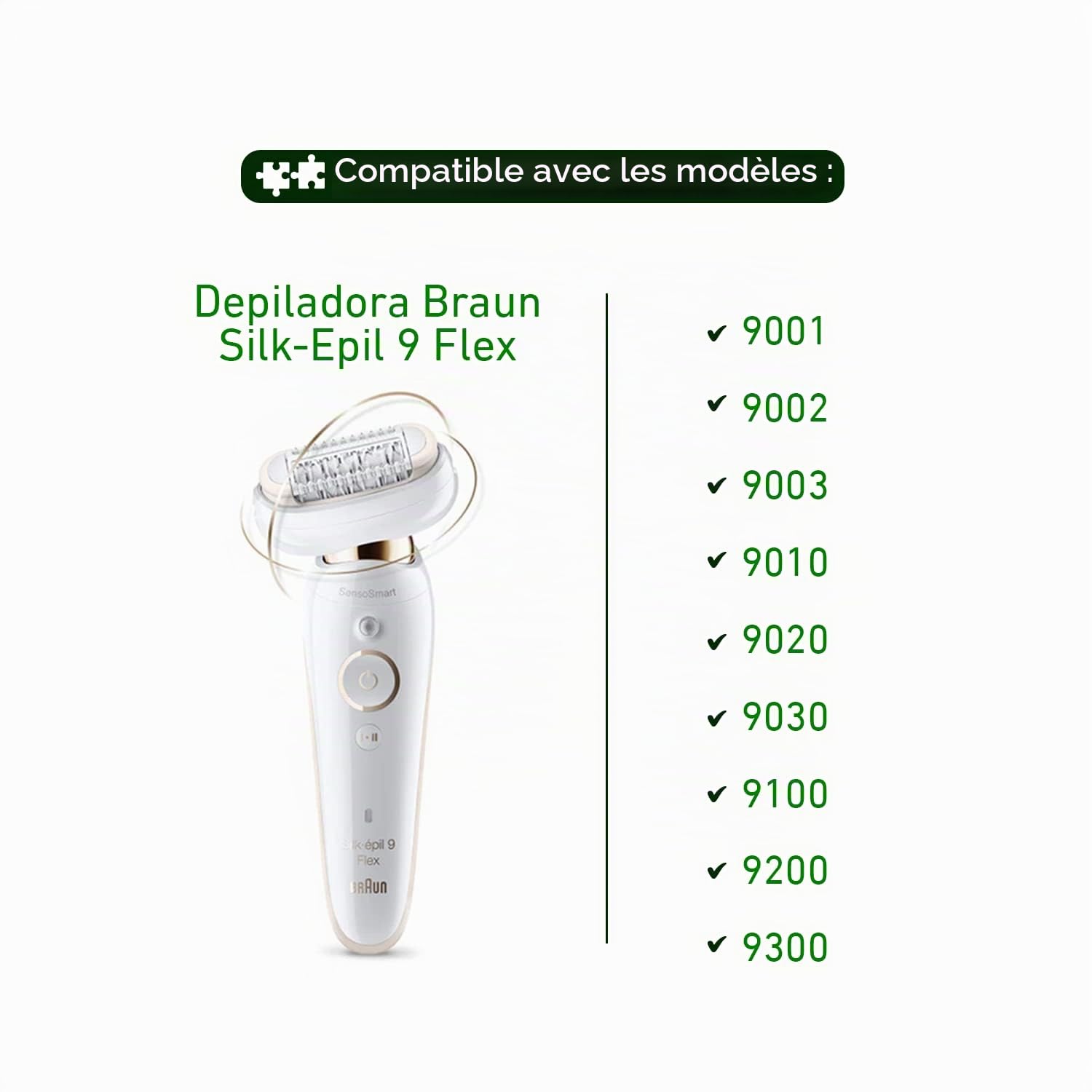 Electrotodo Tête d'épilateur Braun Silk Epil 9 Flex 81719648