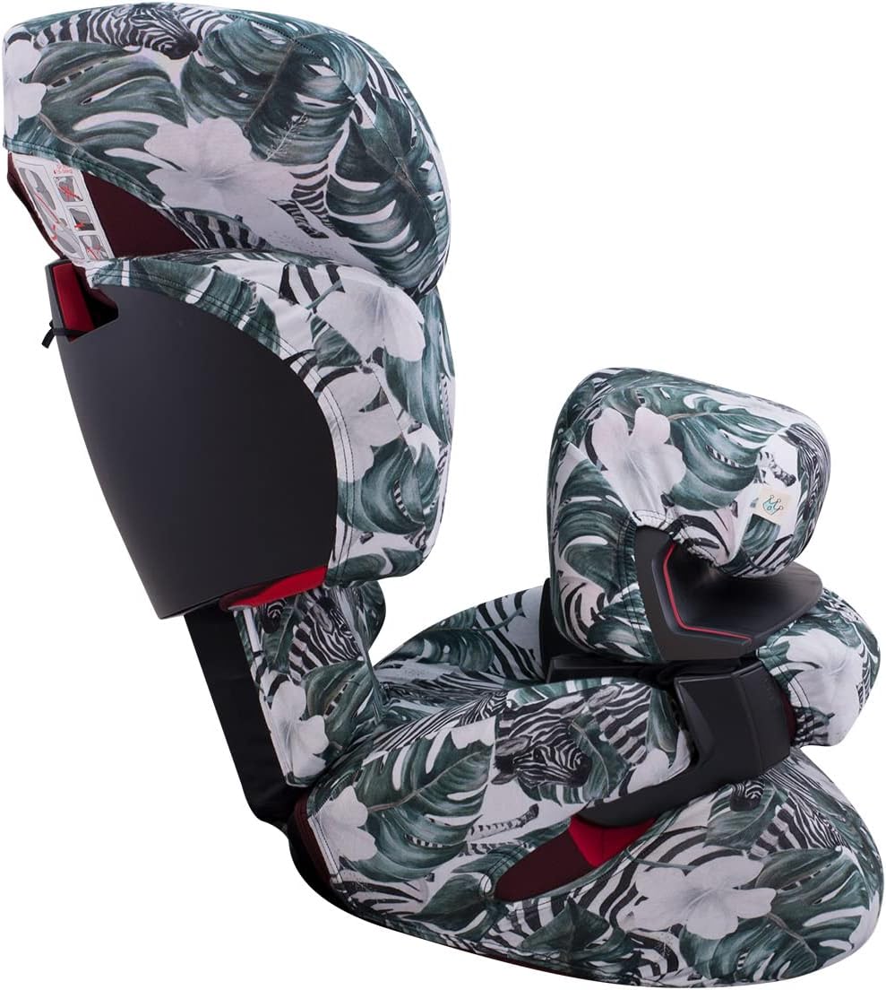 JYOKO KIDS Baby Car Seat Cover Liner Made Cotton Compatible with Cybex Pallas Fix- 2 Fix (Zebra) - Image 5