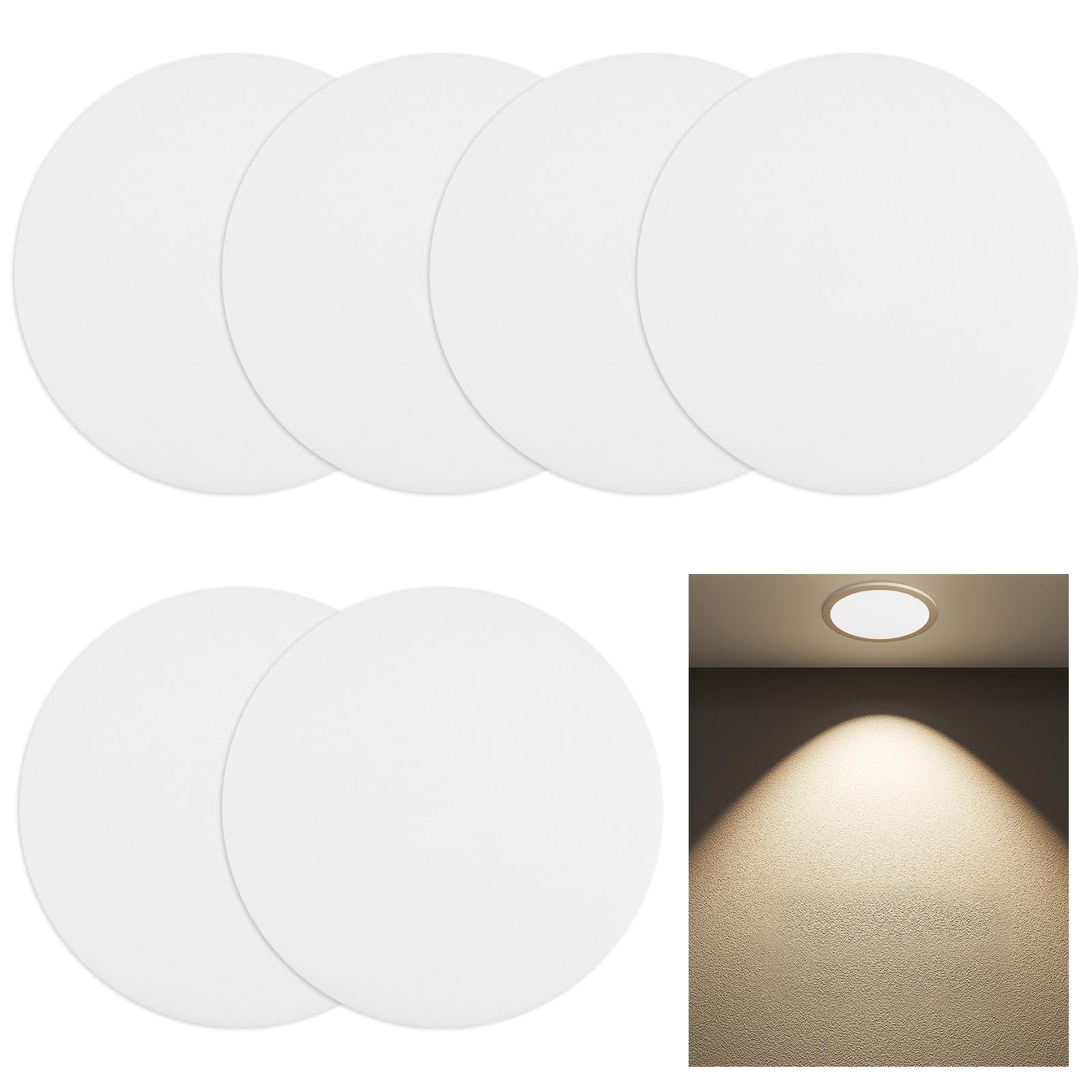 Amazon.co.jp: Fantasyon ダウンライト 拡散カバー 光拡散シート 遮光