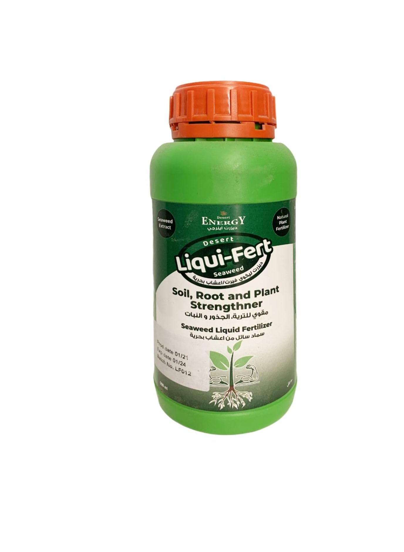 Desert Energy- Desert Liqui-Fert Seaweed Fertilizer 500 Ml Approved By Moccae No.1 Choice Of Organic Growers