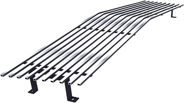 APS Premium 304 Stainless Steel Chrome Horizontal Billet Grille Grill Insert Compatible with Chevy S-10 Pickup Blazer GMC S-15 Pickup Jimmy 1982 1983 84 85 86 87 1988 1989 1990 Main Upper N19-S40058C