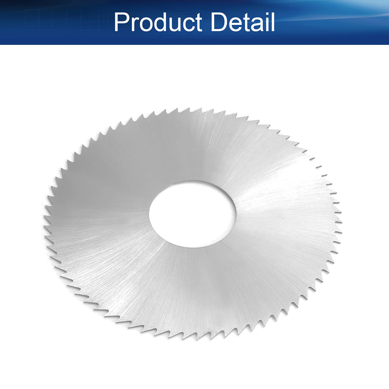 Auniwaig 75mm HSS Circular Saw Blade, 72T High Speed Steel Cutting Disc, 0.5mm Thick Circular Cutting Wheel with 22mm Arbor, for Rotary Tools, Wood Plastic Metal Cutting