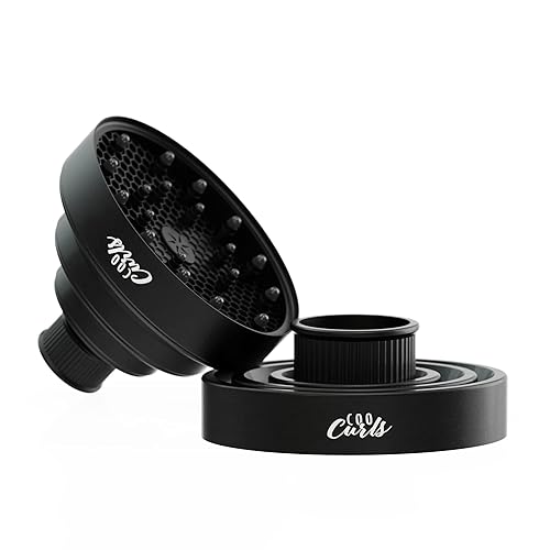 Cooboard CooCurls - Difusor de cabello | Accesorio plegable ovalado grande para secador de pelo para rizos de calidad de salón en casa, tamaño más