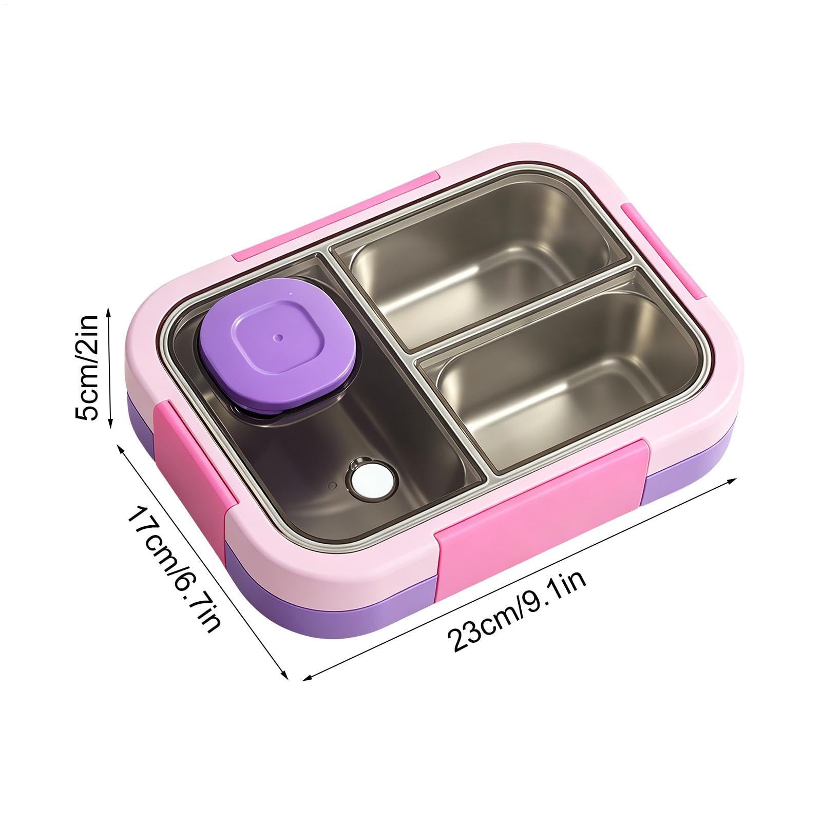 Caja de almuerzo para mujer 720 ml impermeable con múltiples compartimentos