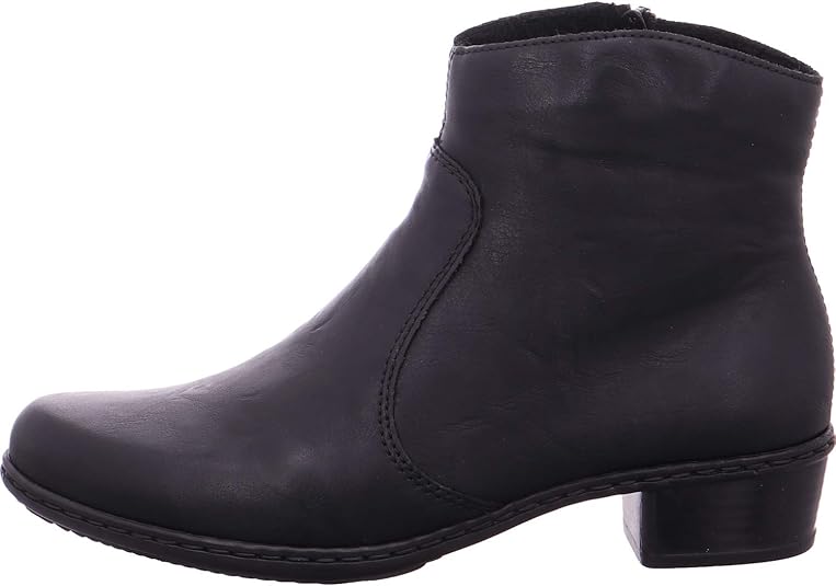 Rieker - Enkellaarsjes Hak zwart | Schuurman Schoenen