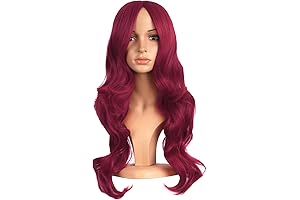 Starfire Cosplay Accessory: Crimson Waves Wig