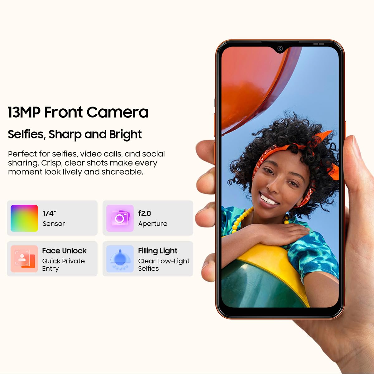 Blackview Wave 7C 4G Smartphone Offerte, Display 6,56'' HD+, 16GB+128GB (Esterna 2TB), Creatore AI Foto & Video, 32MP+13MP, Video 1080P, 3 Slot per Schede, Android 16 Dual SIM Cellulare, GPS Nero