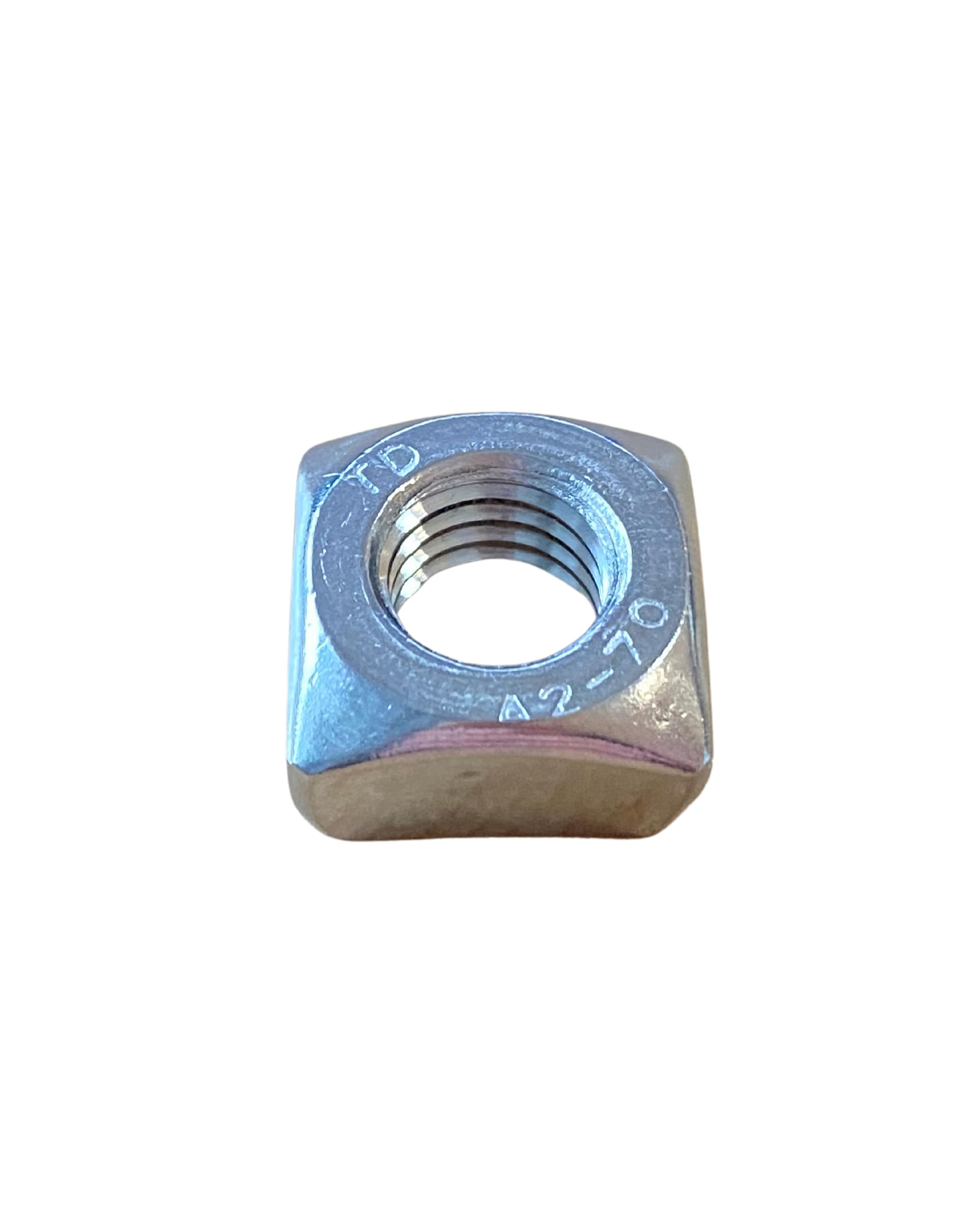 Dadi quadrati (forma alta) - Dado (tutte le dimensioni e quantità M5 - M6 - M8 - M10 - M12 - M16) - DIN 557 - Acciaio inox A2 (V2A) - Dado singolo M8-100 pezzi