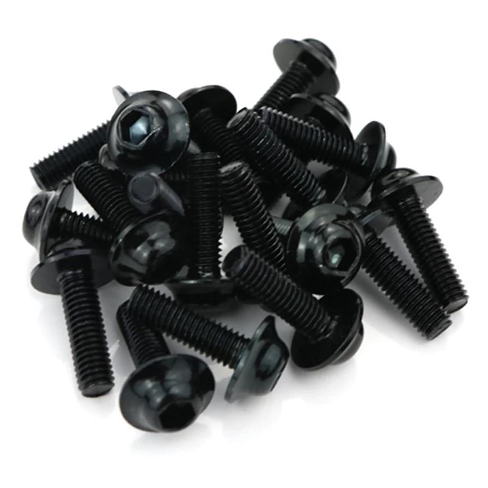 Schraubensatz Verkleidungsschrauben-Set Für Motorräder Befestigungsklammern, Schrauben & Muttern Für Ducati Für Monster 695 696 796 797 821 1200 1200S 1200R Motorrad Schrauben(Schwarz)