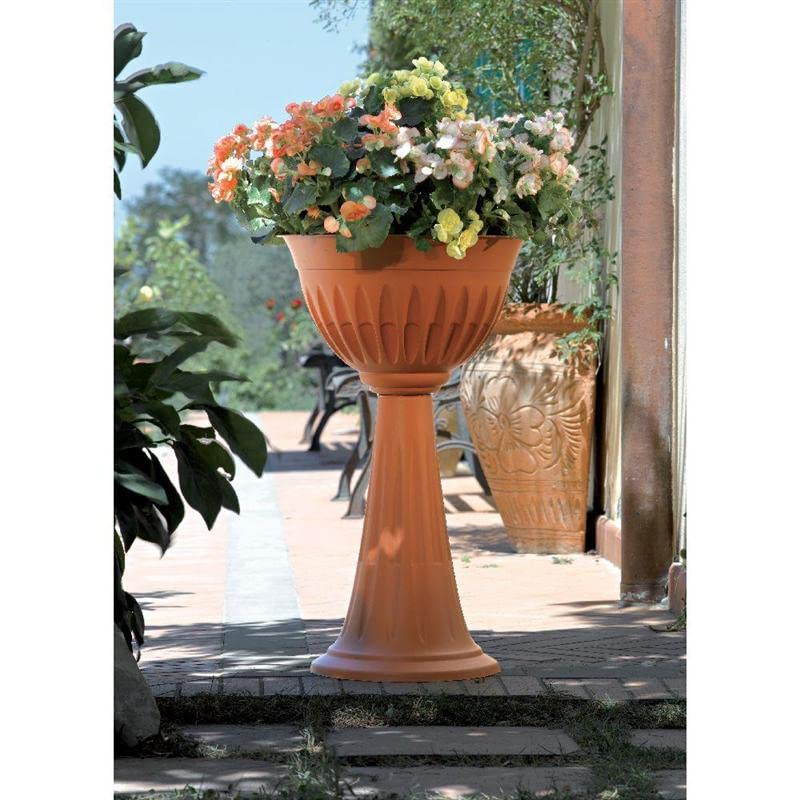 Decorspace Vaso alto a colonna Alba posacenere esterno h 75 cm Terracotta