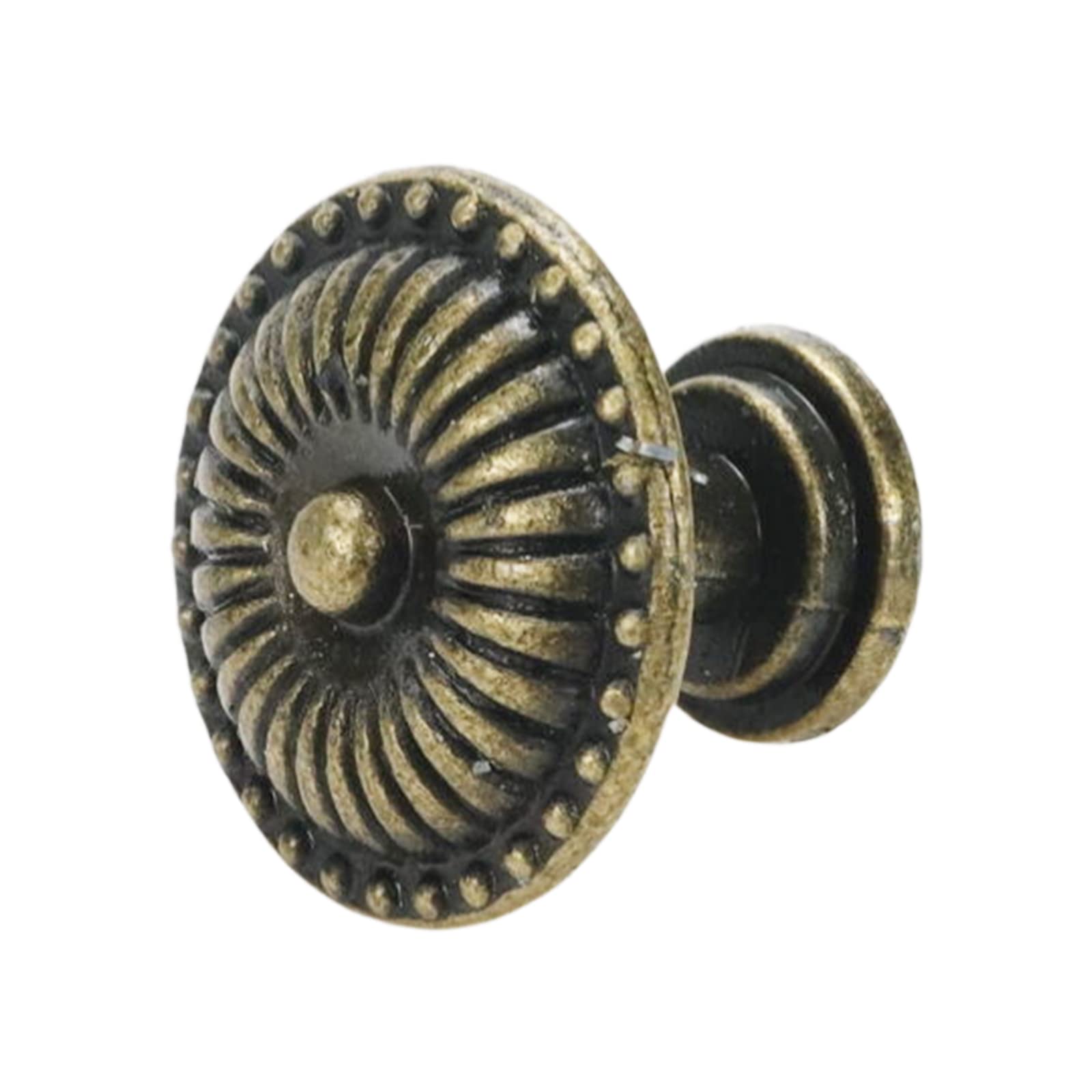 Wealrit Lot De 4 Boutons De Tiroir Bronze Antique – Motif Vitrail Cathédrale – 63 Mm, Alliage Zinc Et Verre