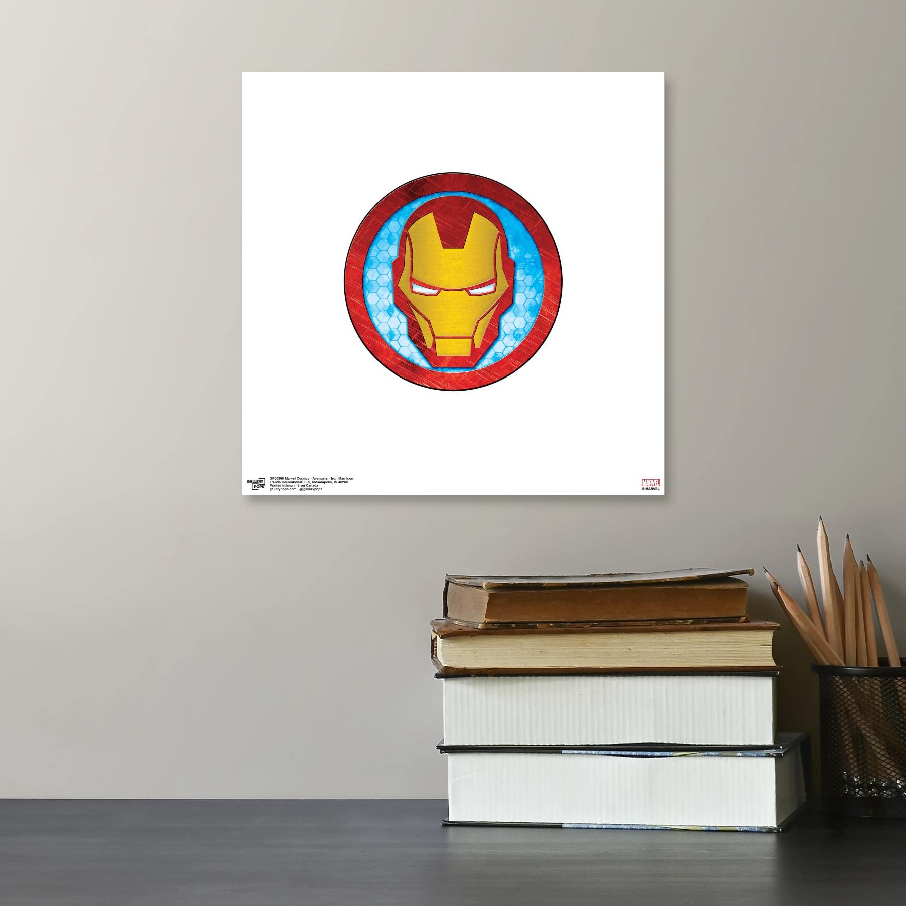 No.201フレーム付きキャンバスアート　アベンジャーズ　アイアンマン Amazon.co.jp: Trends International Gallery Pops マーベル コミック