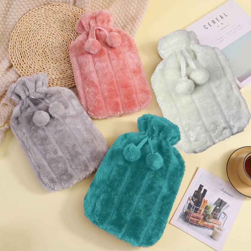 M.S.N Hot Water Bottle 2.0 L with Lid and Cuddly Soft Fur Cover, Kangaroo Pocket, Leak-Proof - Image 4