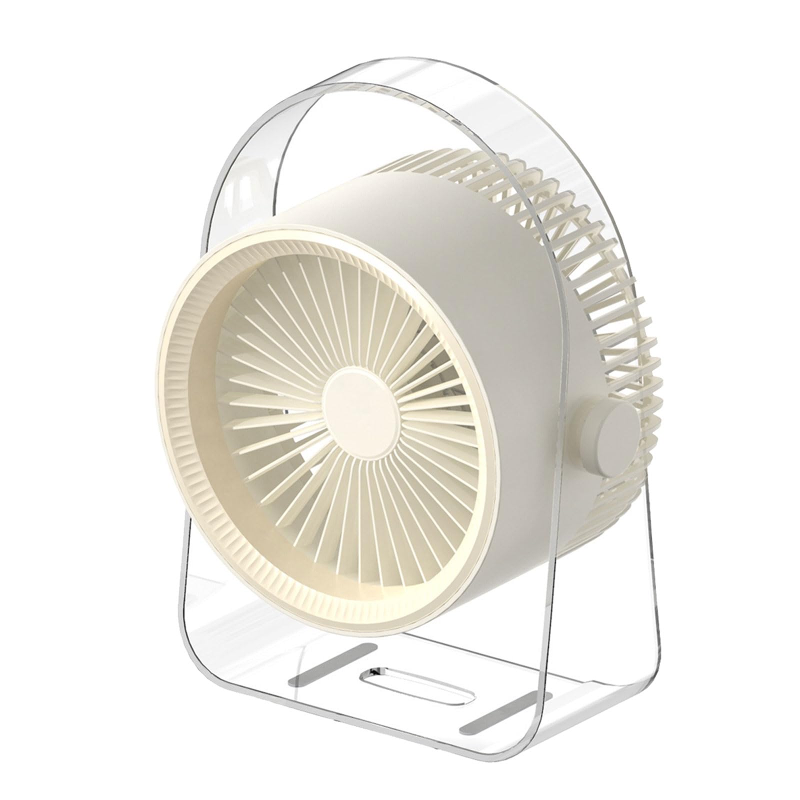 NRVTRE Desktop Fan USB Rechargeable Wall Mounted 3 Speeds Fan Circulating Cooling for Desktop Use USB Rechargeable