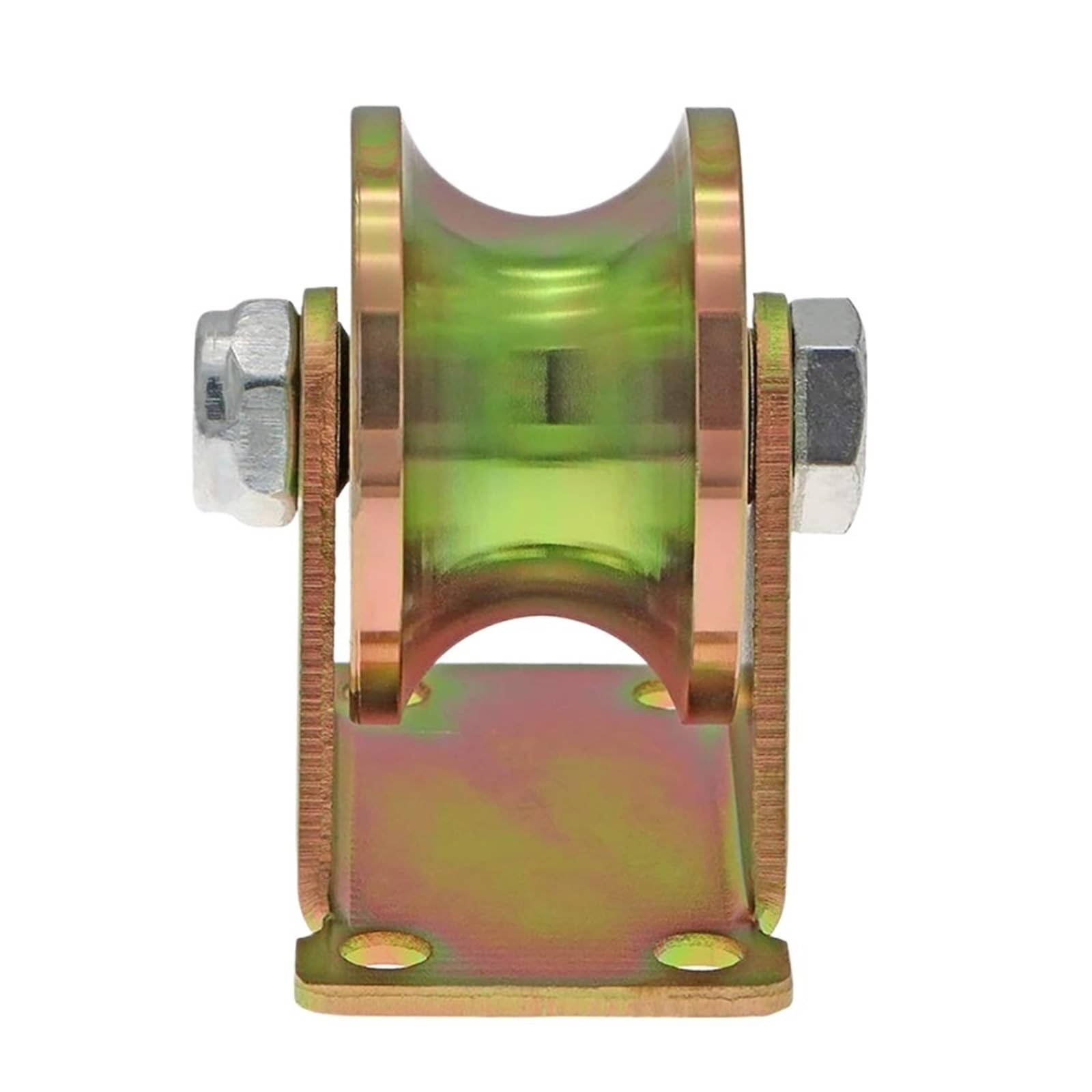 Puleggia con scanalatura, a U, Ruota rigida da 2" for carichi pesanti, for binario invertito, cancelli scorrevoli, macchine industriali, capacità di carico 660 libbre (4 pezzi)(4pcs)