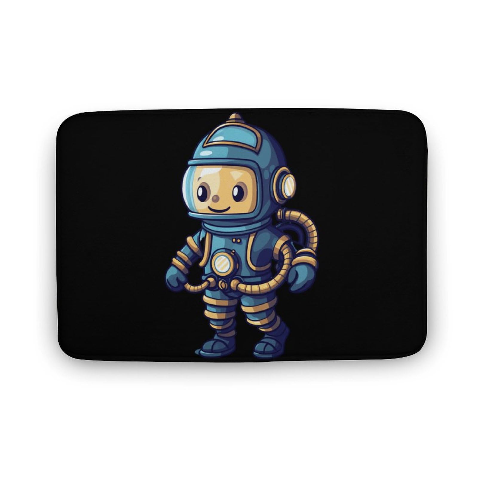 Deep Sea Diver Coral Velvet Rugs Non-Slip Bathroom Rugs Soft Kitchen Rug Floor Carpet for Home Decor 19.7